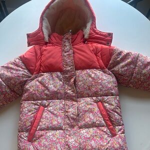 Mini Boden Pink Floral Jacket